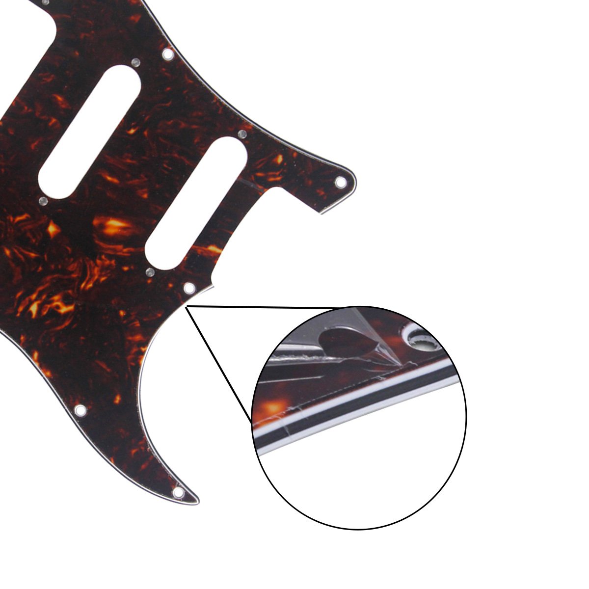 FLEOR SSH Guitar Pickguard Scratch Plate for Strat | iknmusic