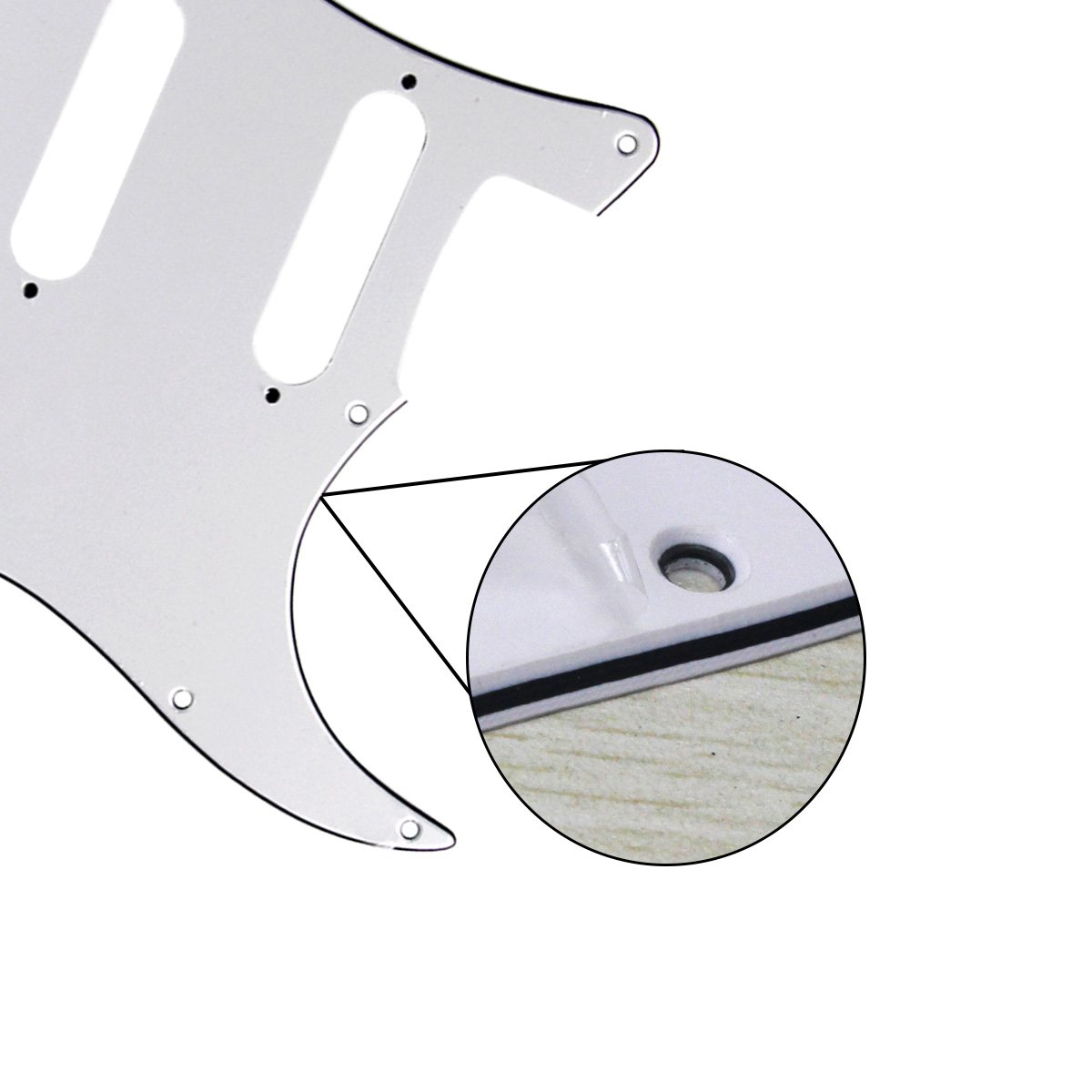 FLEOR SSH Guitar Pickguard Scratch Plate for Strat | iknmusic