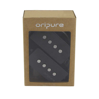 <transcy>Oripure Alnico 5 P-Bass Pickup Set Noiseless Black für 4-Saiter Precision PB Bass</transcy>