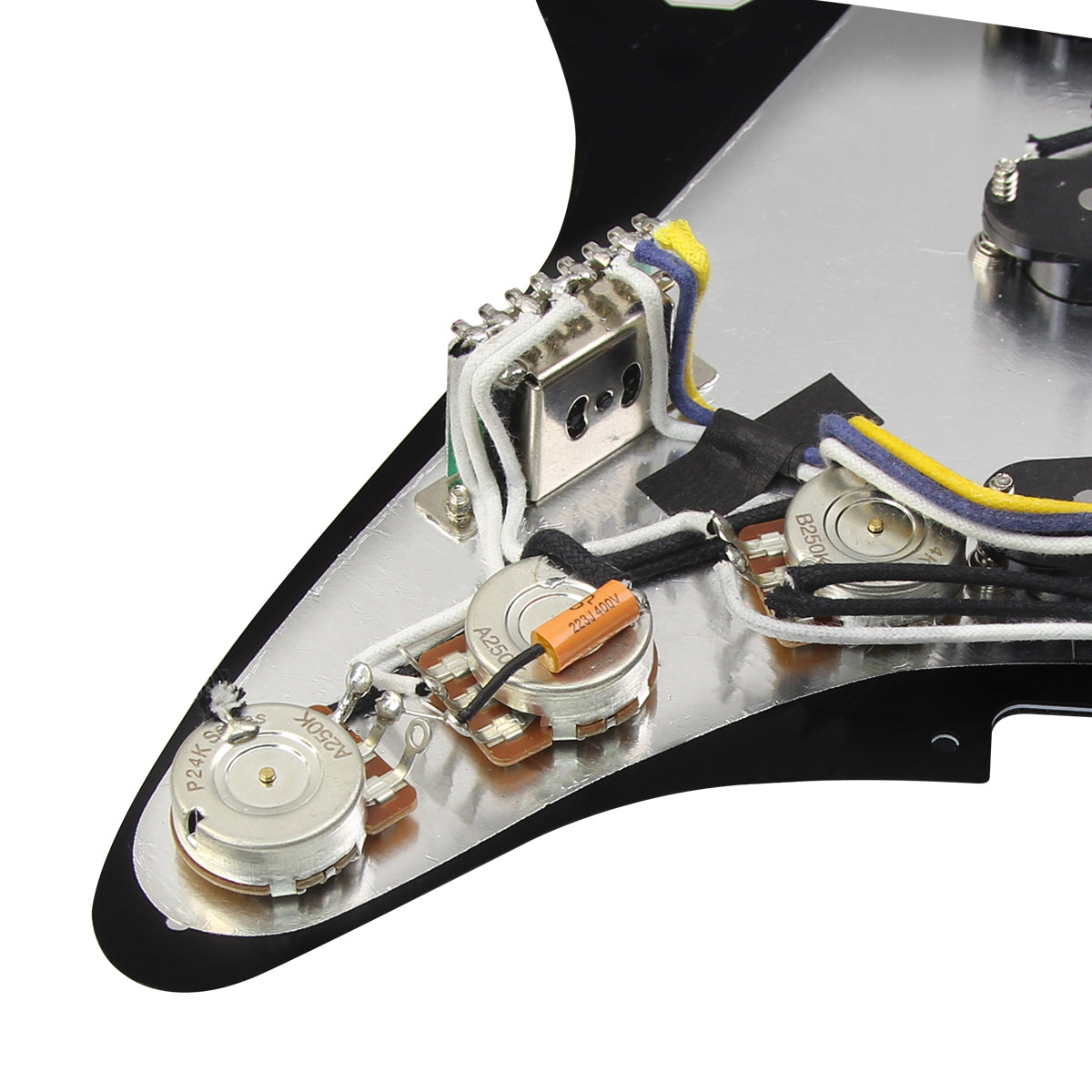 <transcy>OriPure Loaded Prewired Pickguard SSS Strat mit Alnico 5 Single Coil Pickups</transcy>