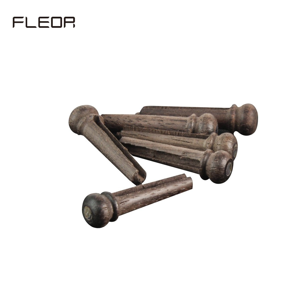 FLEOR 6PCS Rosewood Bridge Pins for Acoustic Guitar Accessories