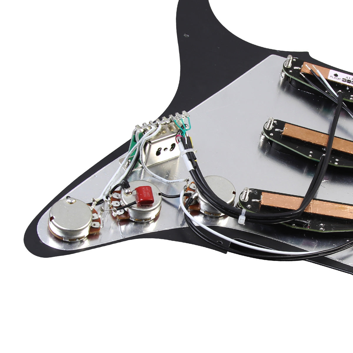 FLEOR Ceramic Hot Rails SSS Prewired Guitar Pickguard | iknmusic