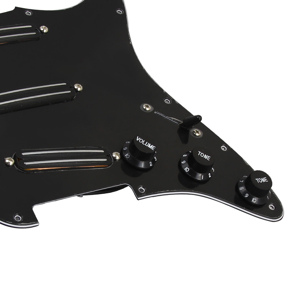 FLEOR Ceramic Hot Rails SSS Prewired Guitar Pickguard | iknmusic