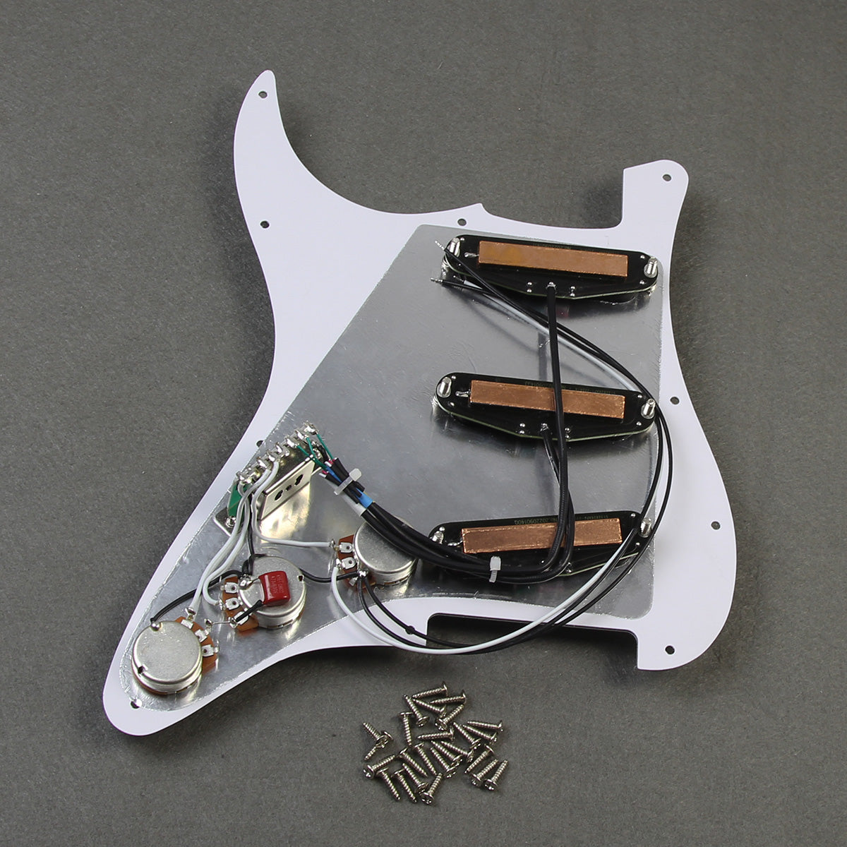 FLEOR Ceramic Hot Rails SSS Prewired Guitar Pickguard | iknmusic