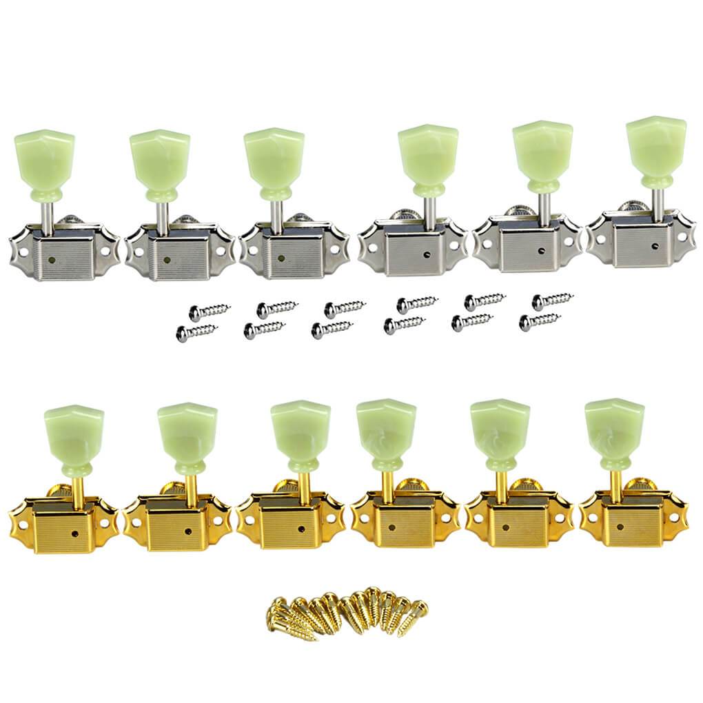 FLEOR Guitar Machine Heads Tuning Pegs 3L3R for LP Guitar | iknmusic