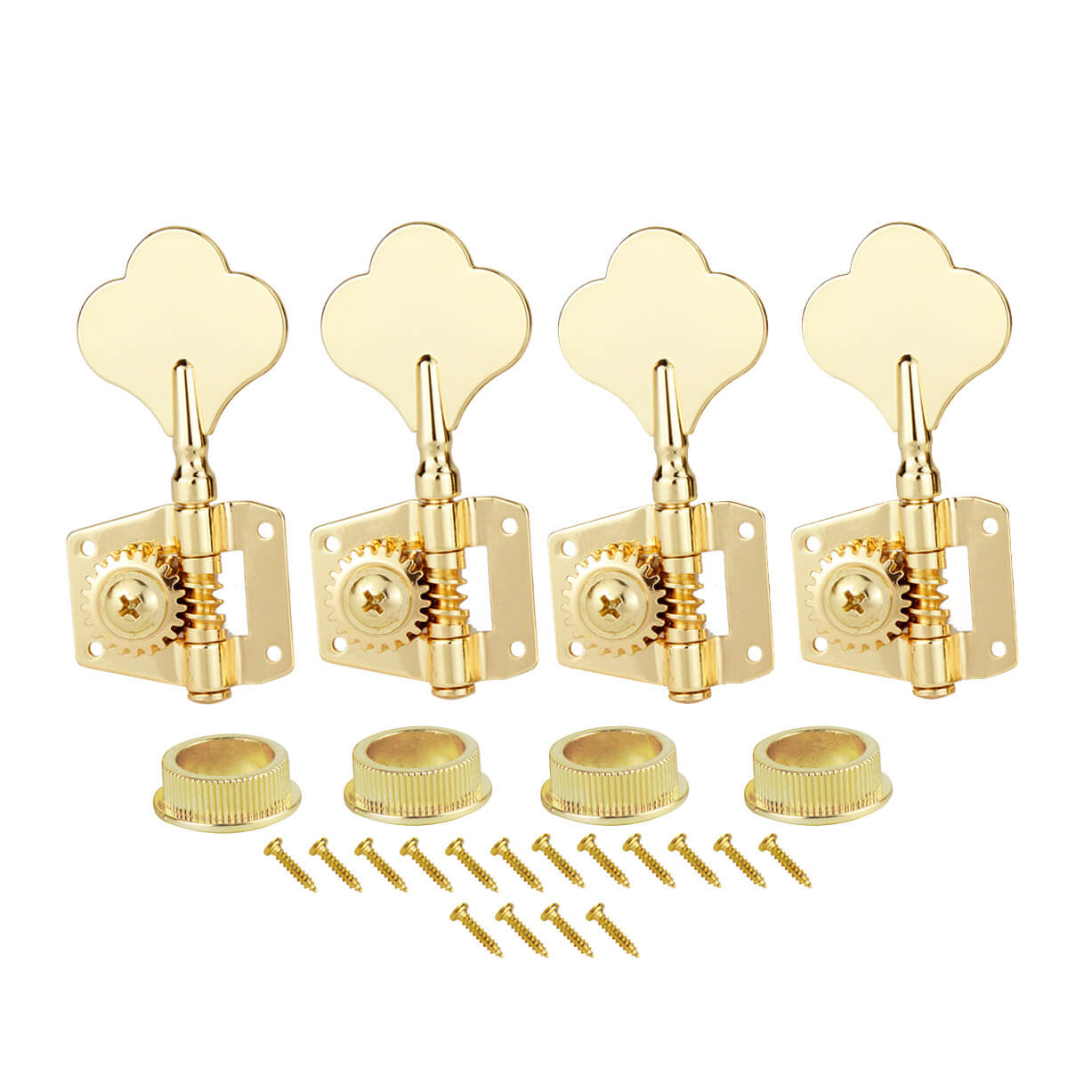 FLEOR Open Gear Bass Tuning Machines Heads Pegs Keys | iknmusic