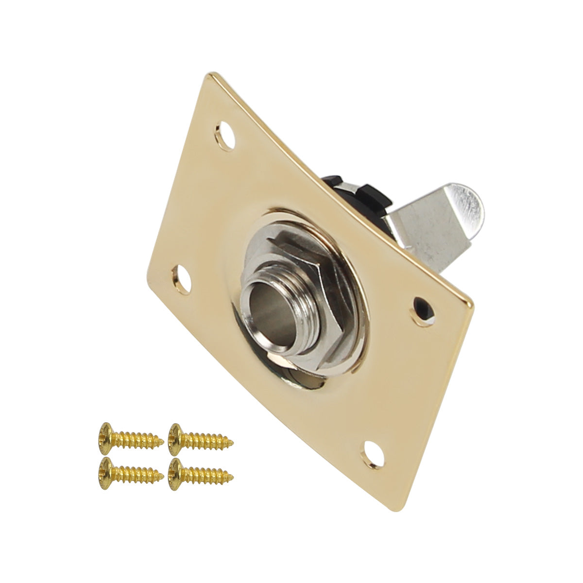 FLEOR Square Style Copper Guitar Jack Output Socket 1/4" | iknmusic