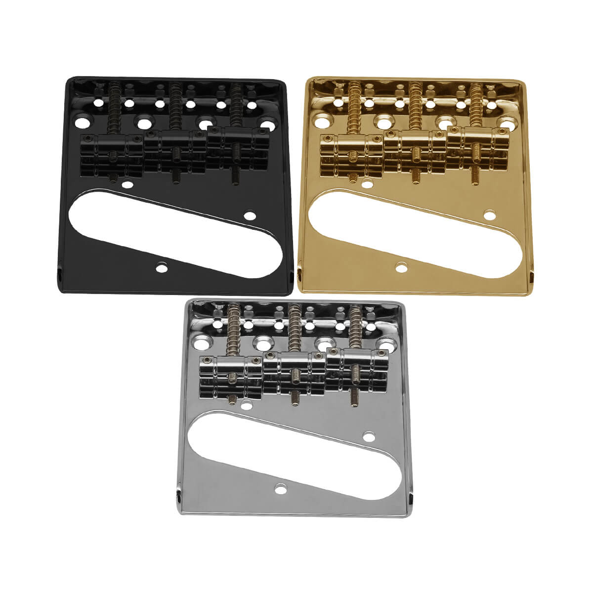 FLEOR Vintage 3-Saddle Tele Guitar Bridge | iknmusic