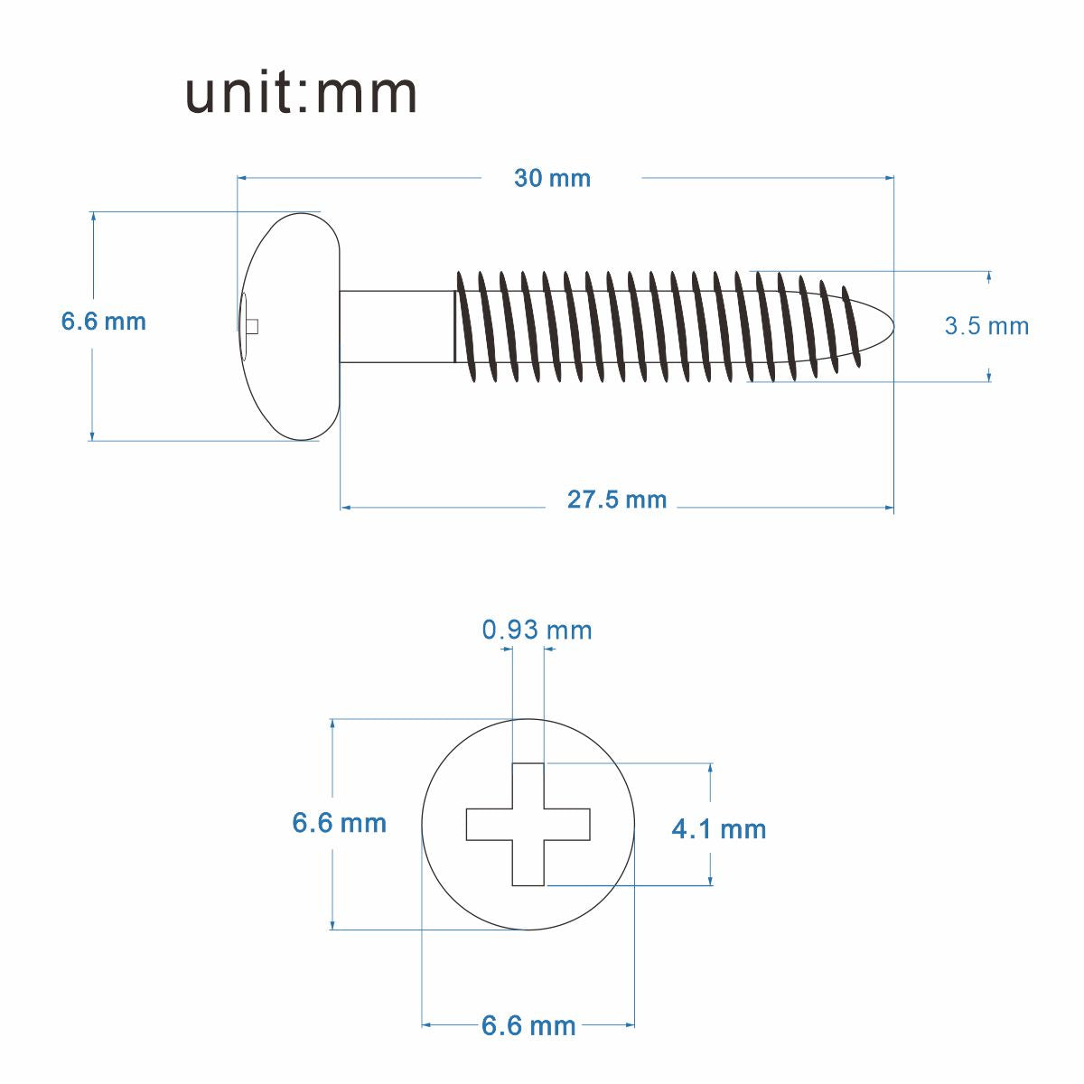 FLEOR Guitar Tremolo Bridge Mounting Screws 3.5*27.5mm | iknmusic