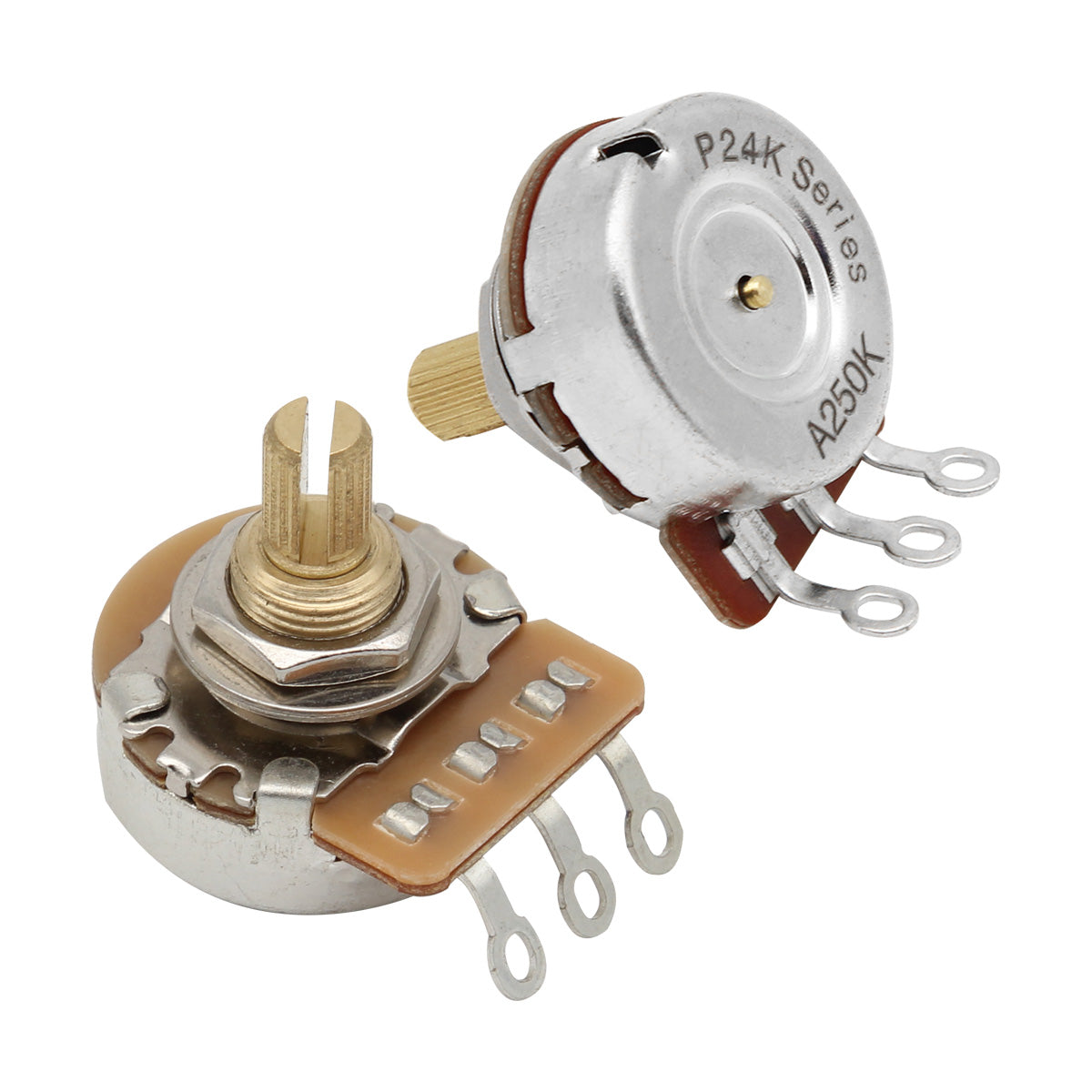 FLEOR Brass 3/8" Short Shaft Guitar Potentiometers Pots | iknmusic