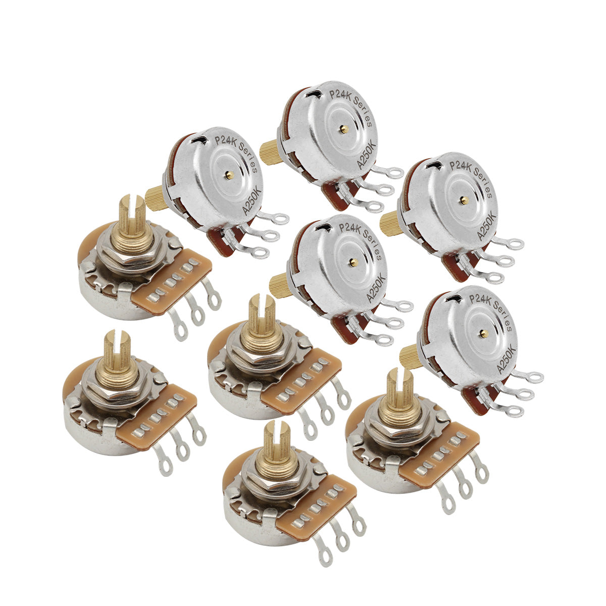 FLEOR Brass 3/8" Short Shaft Guitar Potentiometers Pots | iknmusic