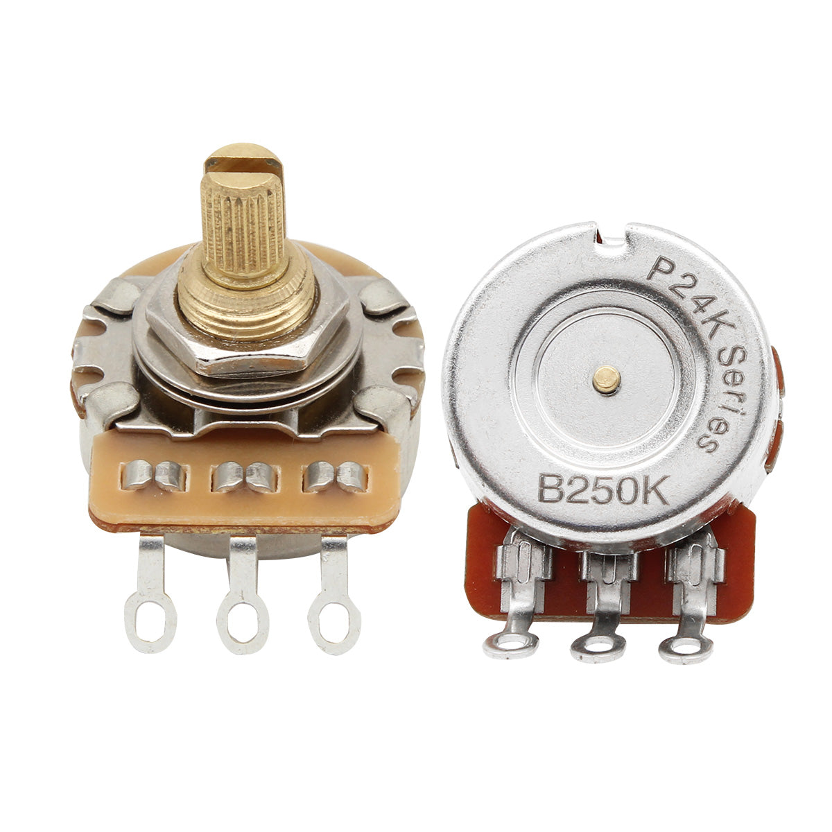 FLEOR Brass 3/8" Short Shaft Guitar Potentiometers Pots | iknmusic