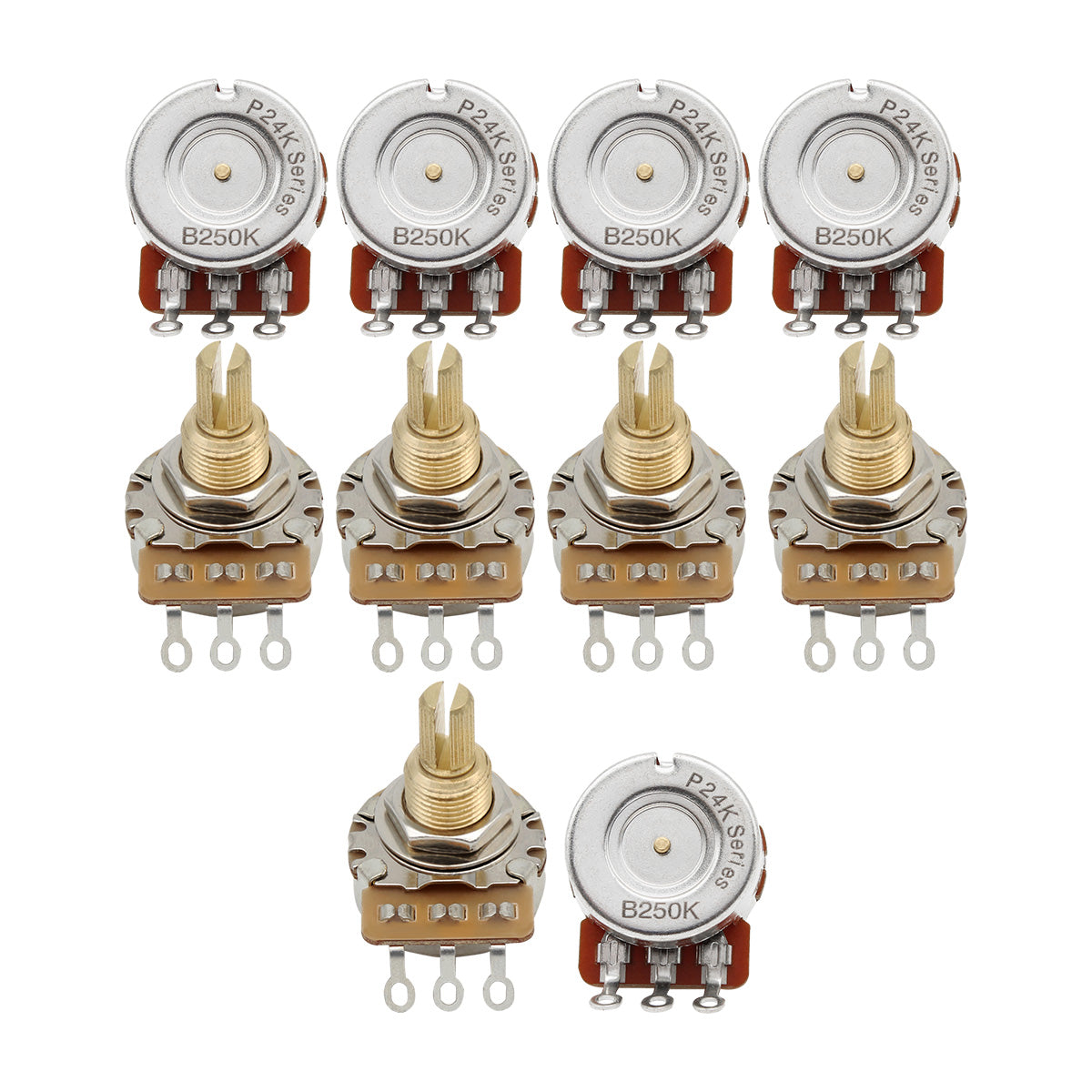 FLEOR 24-Tooth 3/8" Long Shaft Guitar Potentiometers Pots | iknmusic