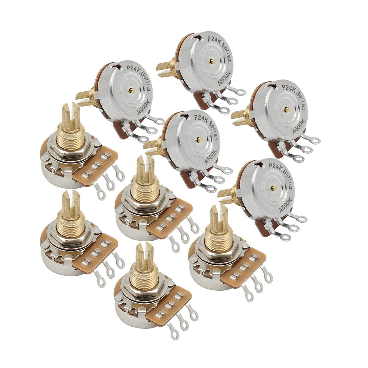 FLEOR 24-Tooth 3/8" Long Shaft Guitar Potentiometers Pots | iknmusic