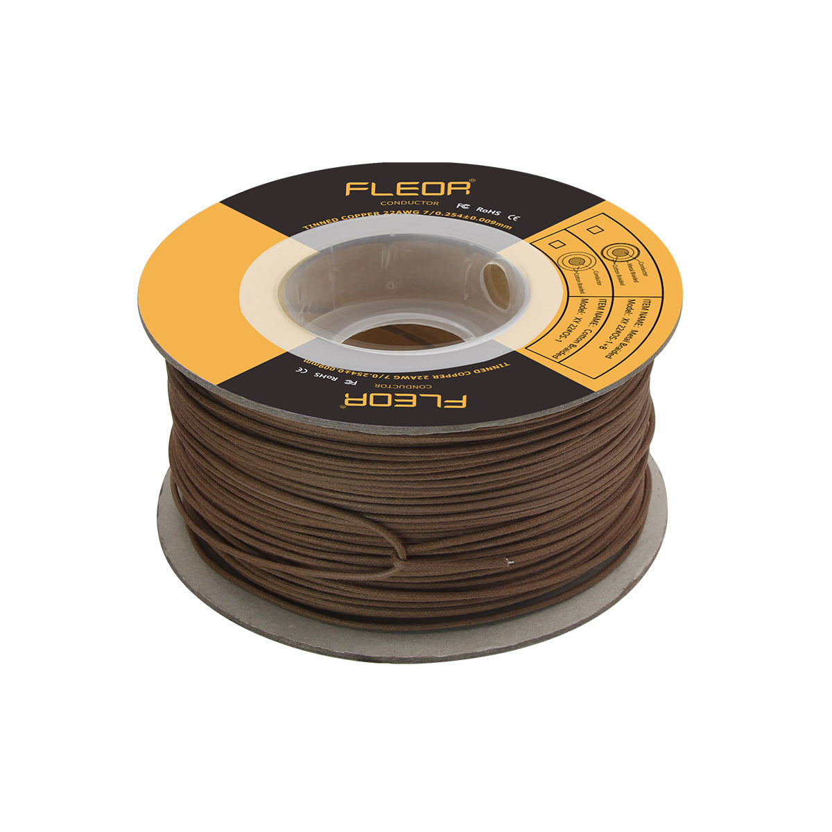 FLEOR Vintage Push Back Wire 22 AWG 7-Strands Guitar Wire | iknmusic