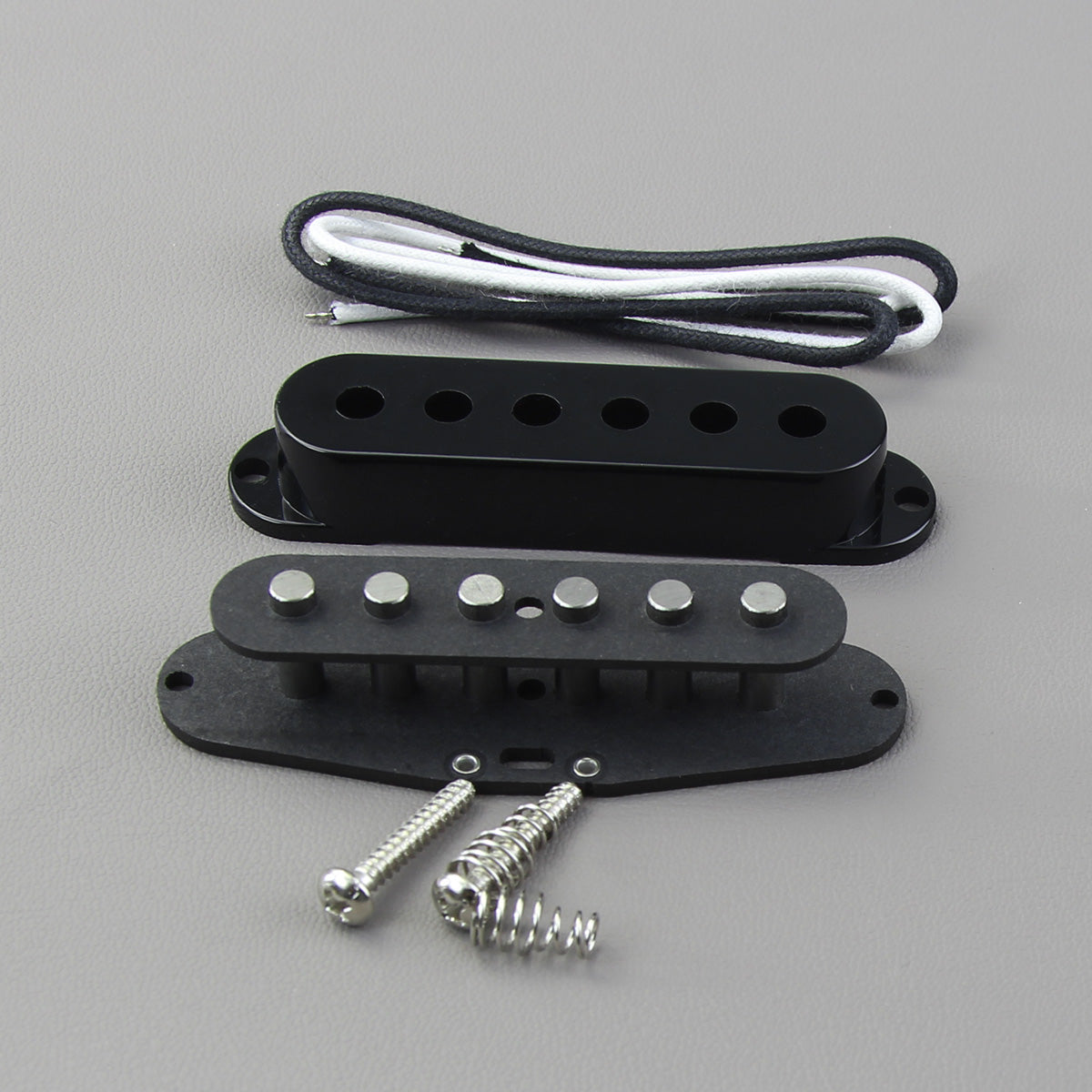 FLEOR DIY Flat Pole Vintage Alnico 5 Single Coil Pickup Kit | iknmusic