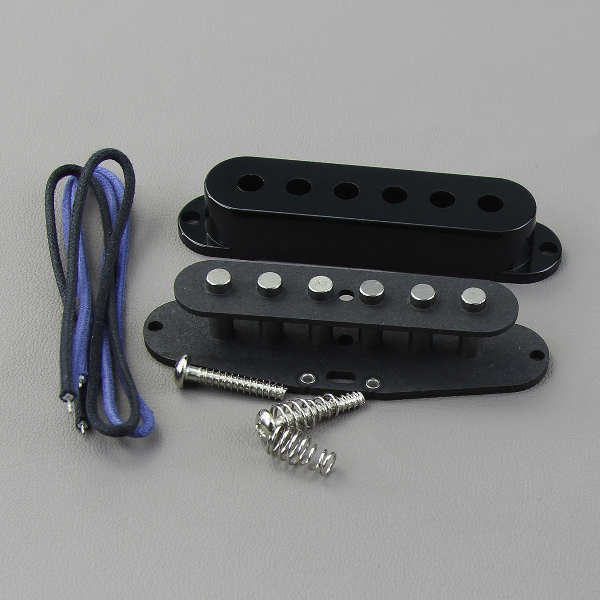 FLEOR DIY Flat Pole Vintage Alnico 5 Single Coil Pickup Kit | iknmusic