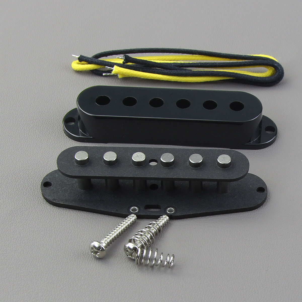 FLEOR DIY Flat Pole Vintage Alnico 5 Single Coil Pickup Kit | iknmusic