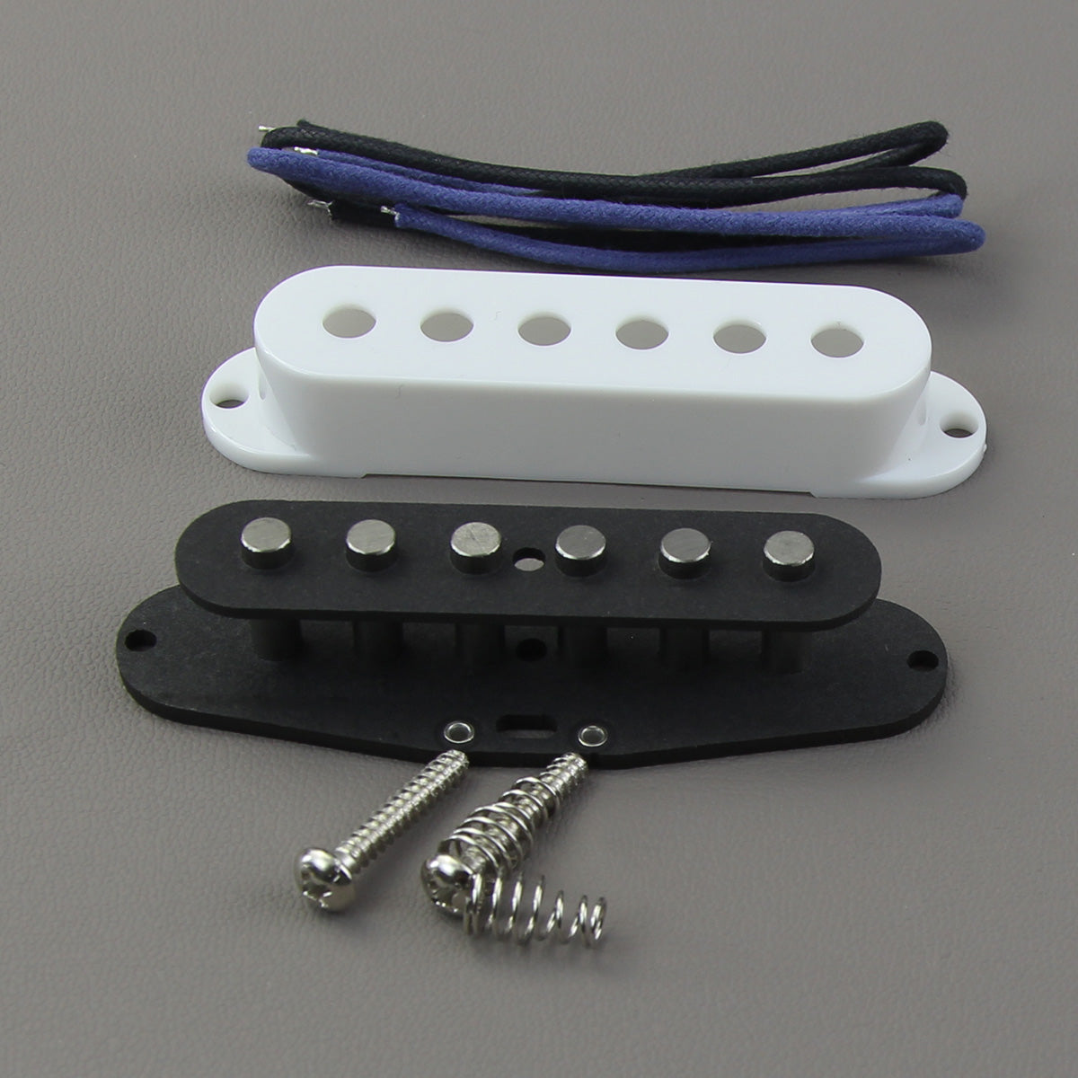 FLEOR DIY Flat Pole Vintage Alnico 5 Single Coil Pickup Kit | iknmusic