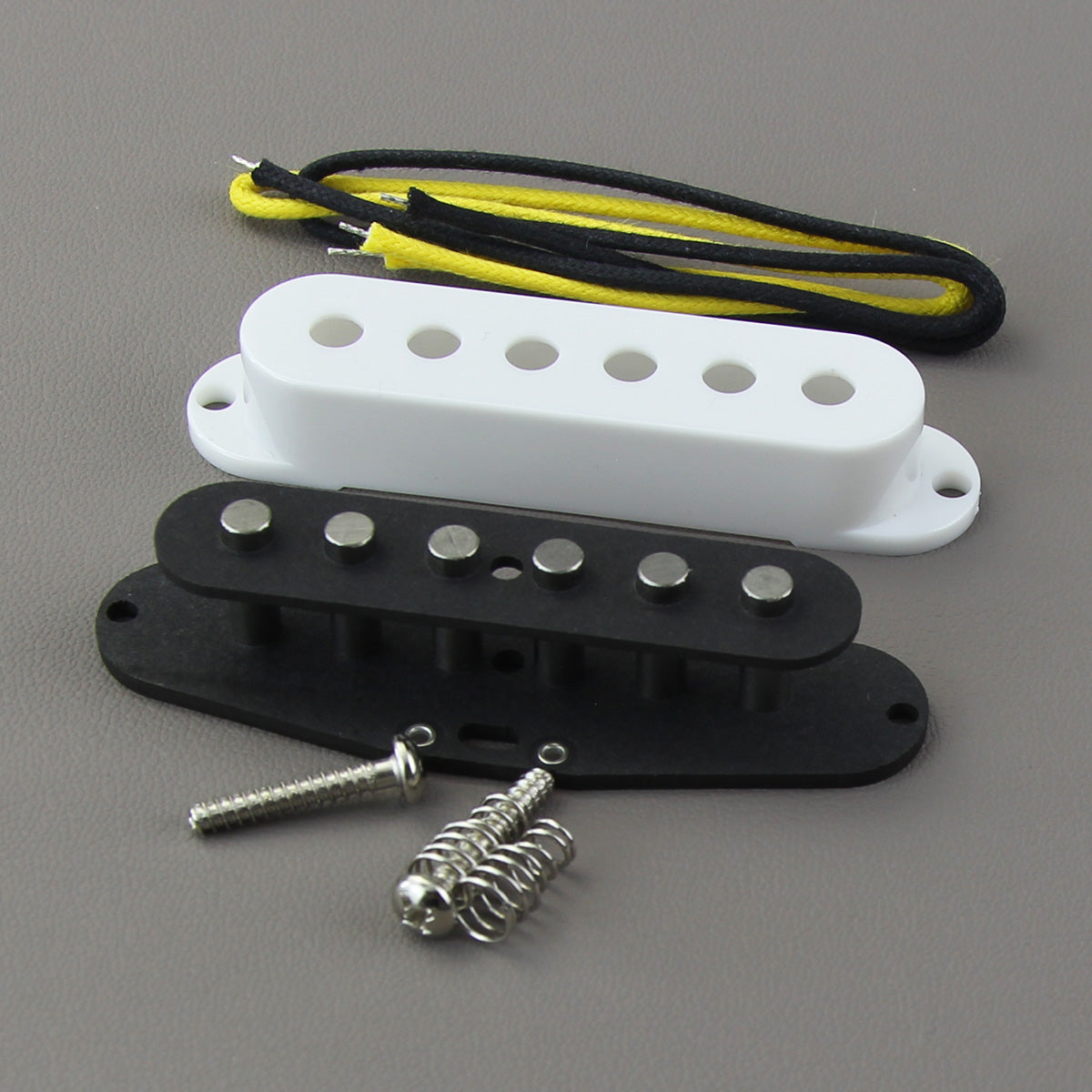 FLEOR DIY Flat Pole Vintage Alnico 5 Single Coil Pickup Kit | iknmusic