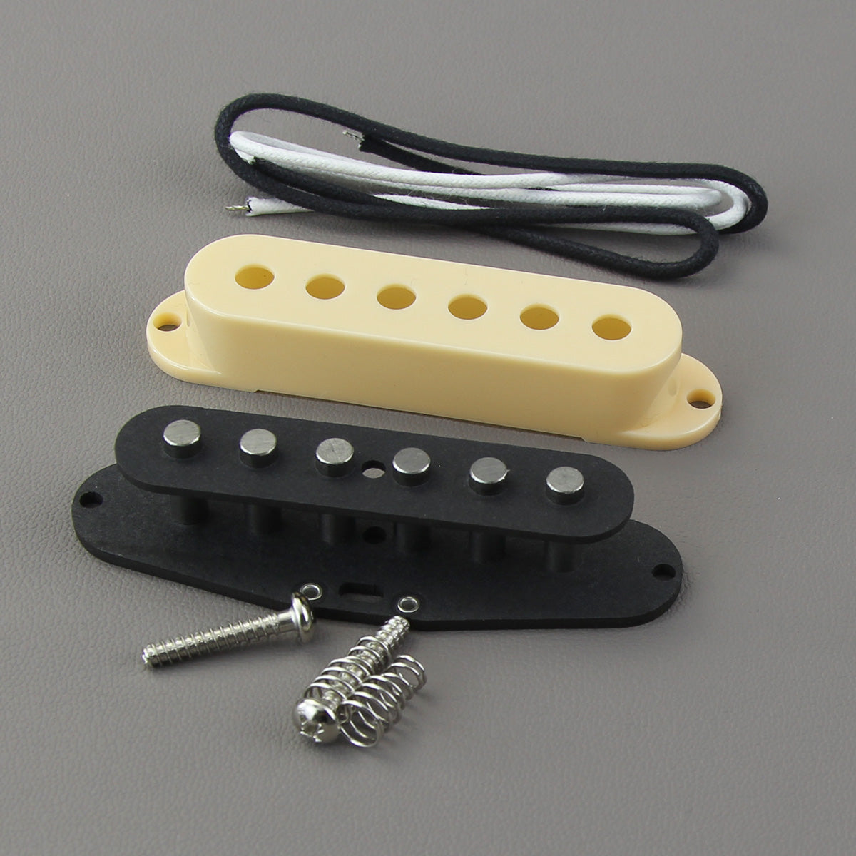 FLEOR DIY Flat Pole Vintage Alnico 5 Single Coil Pickup Kit | iknmusic