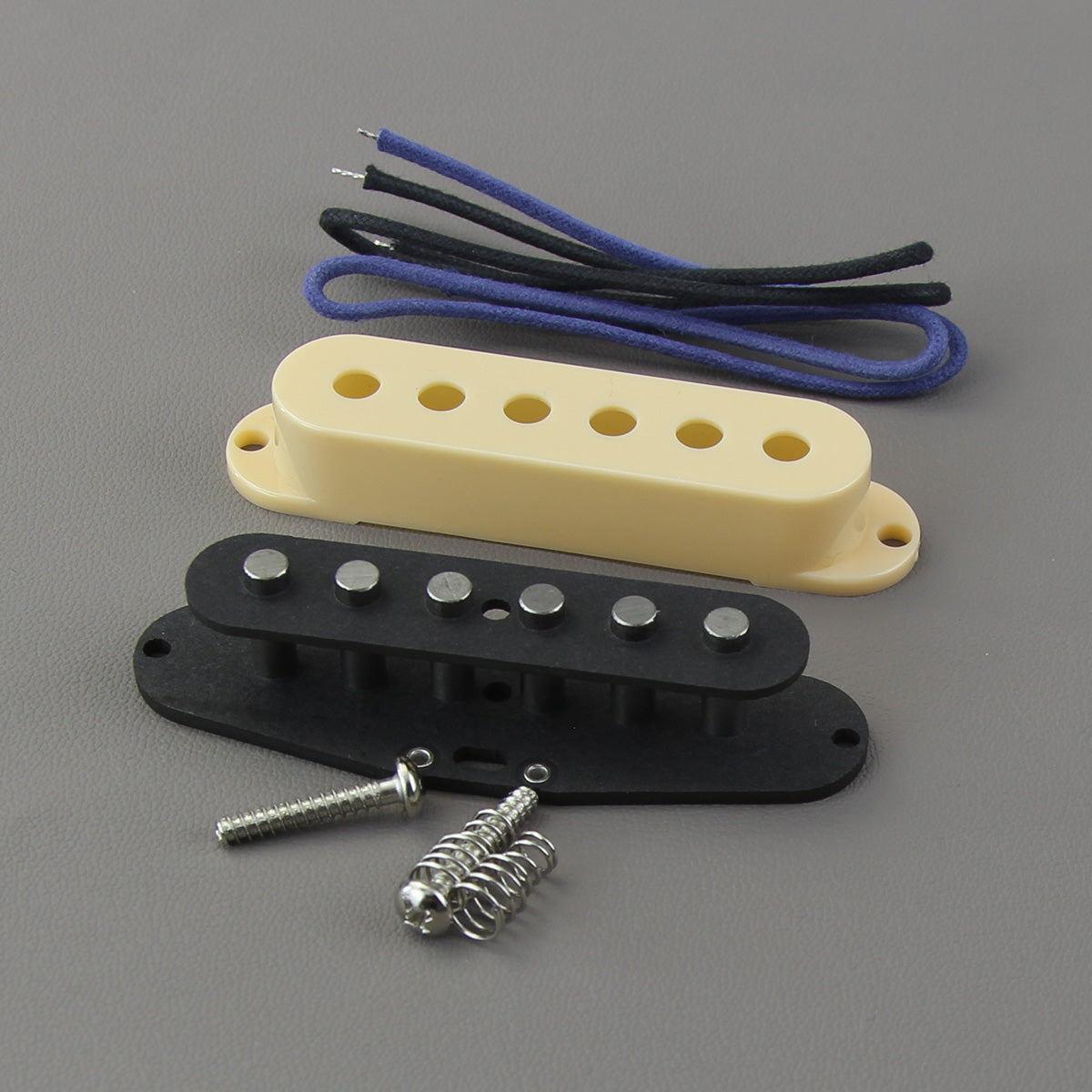 FLEOR DIY Flat Pole Vintage Alnico 5 Single Coil Pickup Kit | iknmusic