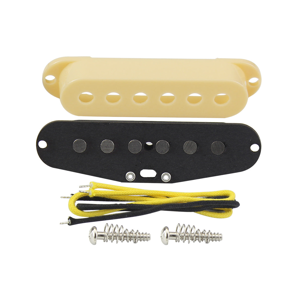 FLEOR DIY Flat Pole Vintage Alnico 5 Single Coil Pickup Kit | iknmusic