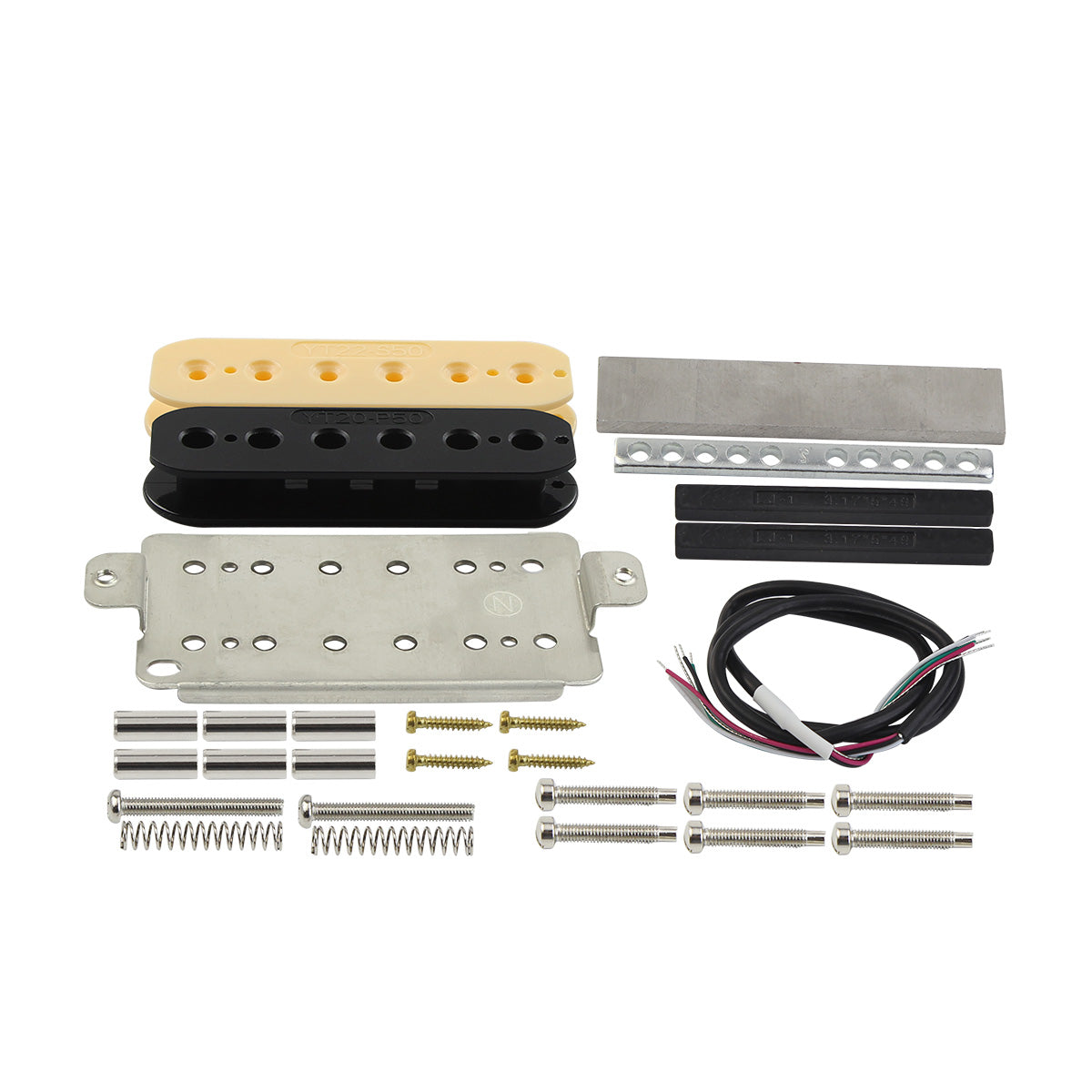 FLEOR Alnico 2 Humbucker Kit Double Coil Pickup DIY Parts | iknmusic