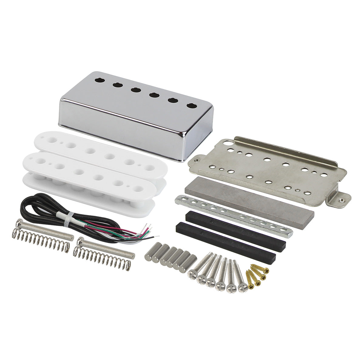 FLEOR Alnico 5 LP Humbucker Pickup DIY Parts Kit | iknmusic