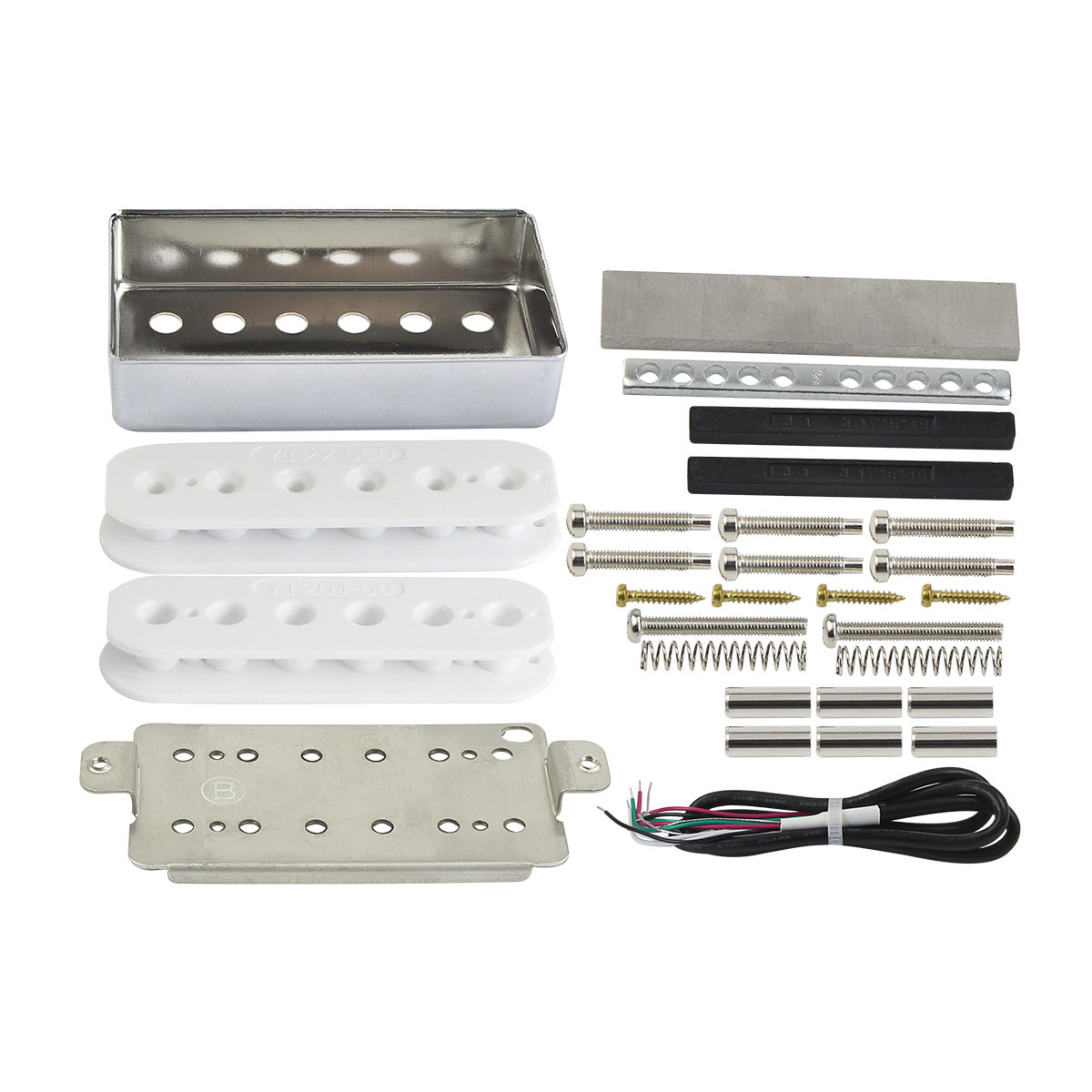 FLEOR Alnico 5 LP Humbucker Pickup DIY Parts Kit | iknmusic