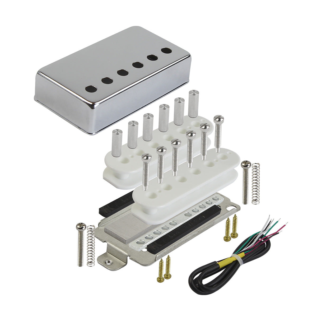 FLEOR Alnico 5 LP Humbucker Pickup DIY Parts Kit | iknmusic