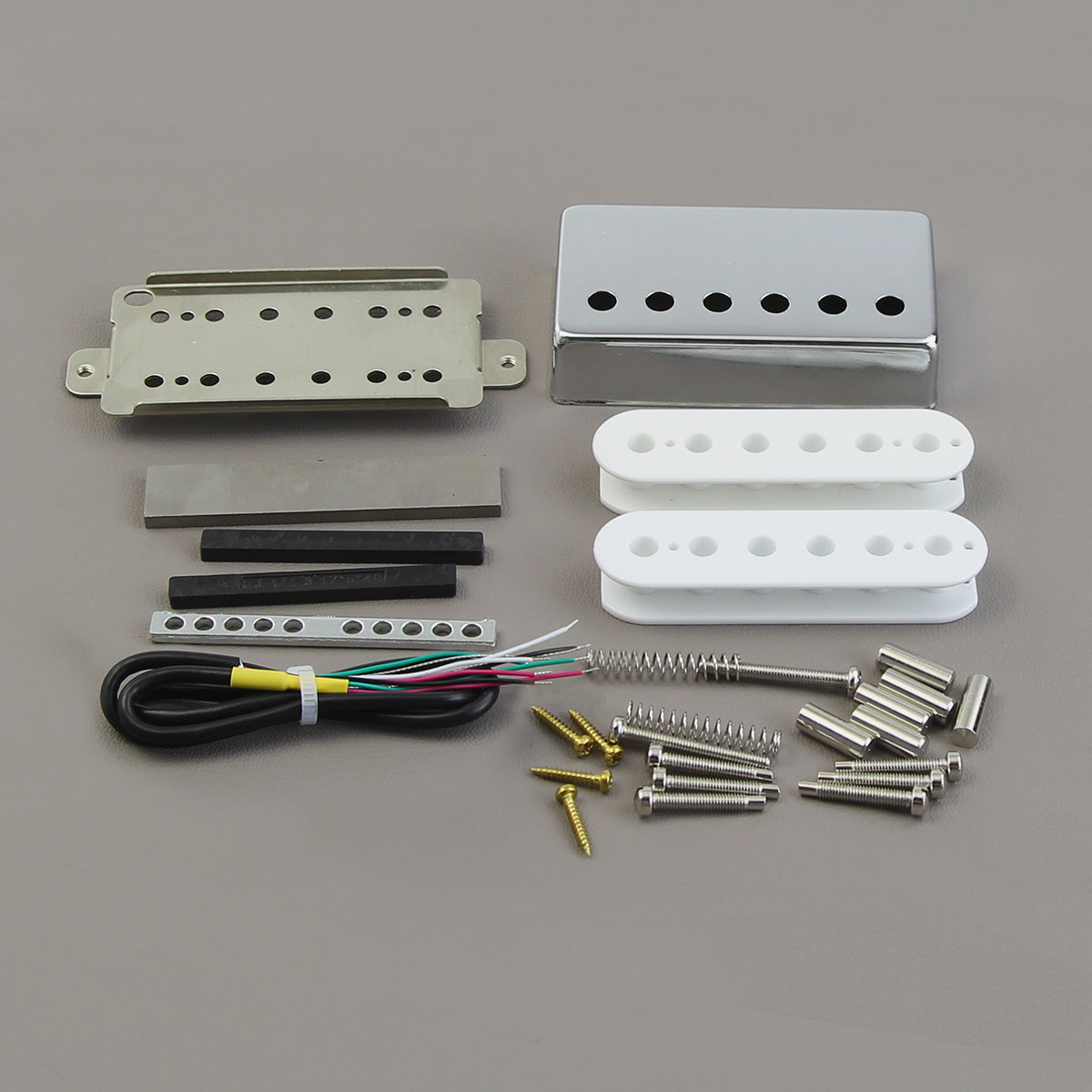 FLEOR Alnico 5 LP Humbucker Pickup DIY Parts Kit | iknmusic