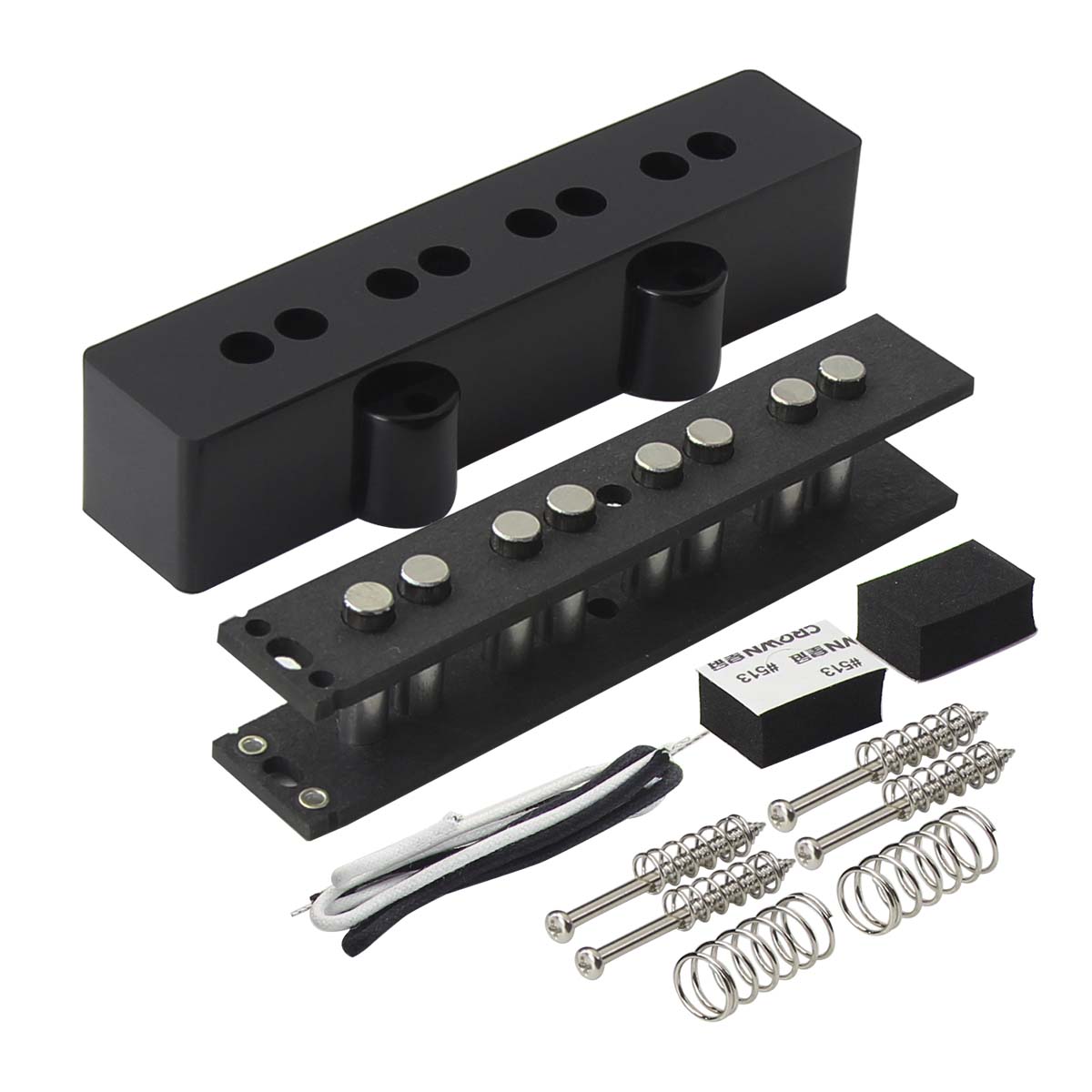 FLEOR Alnico 5 Pickup DIY Kit for Jazz-Bass | iknmusic