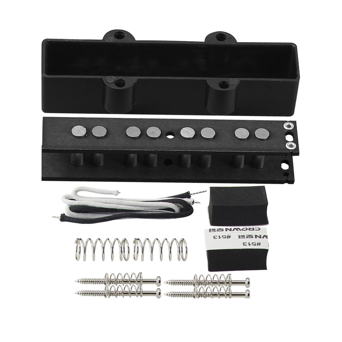 FLEOR Alnico 5 Pickup DIY Kit for Jazz-Bass | iknmusic