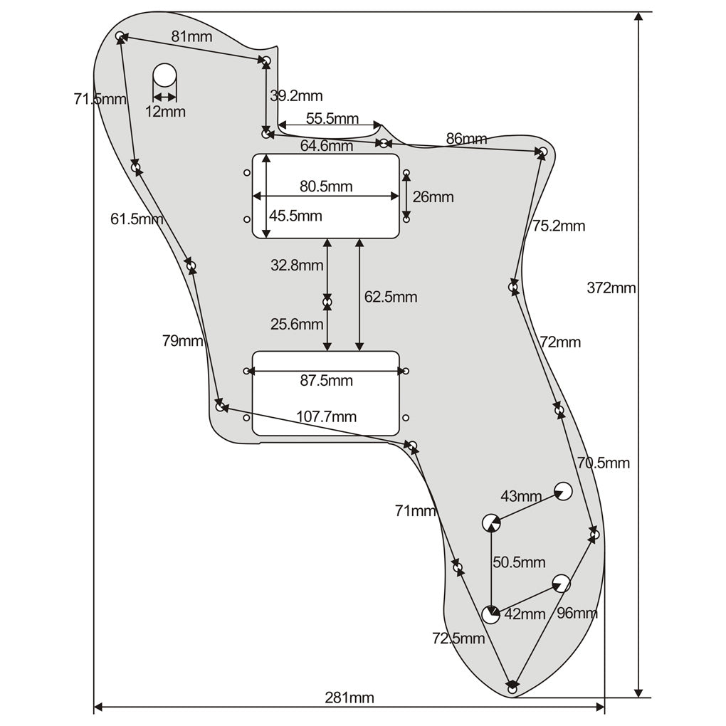 FLEOR Guitar Pickguard for 72 Tele Deluxe Reissue Guitar | iknmusic