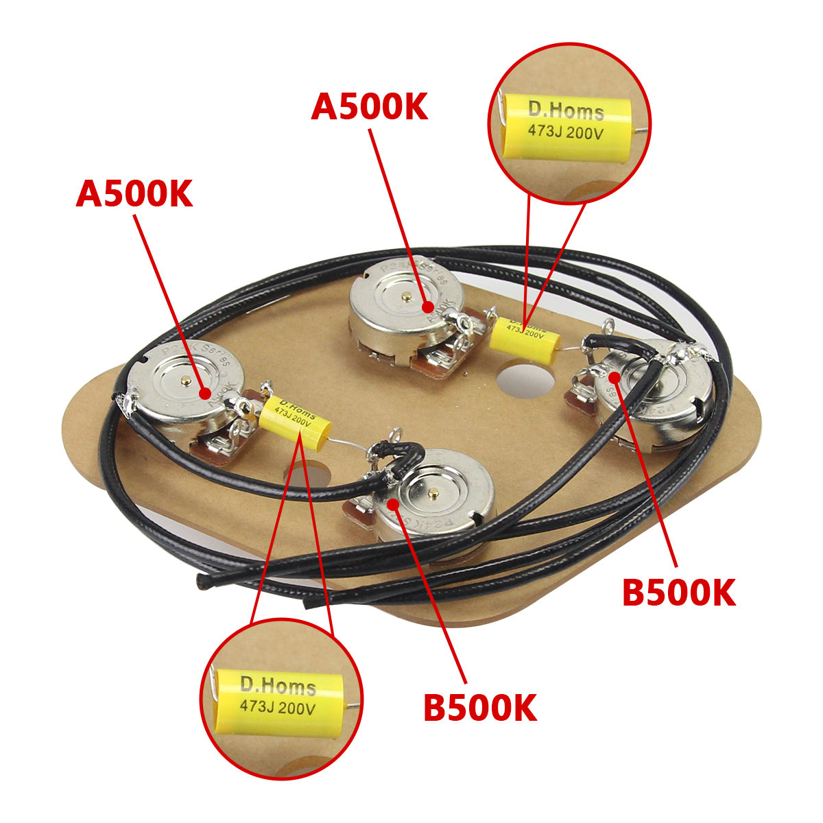 Guitar wiring harness deals kit