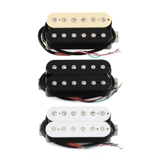 FLEOR Alnico 5 Electric Guitar Double Coil Humbucker Pickups for Electric Guitar Parts,3 Colors Available