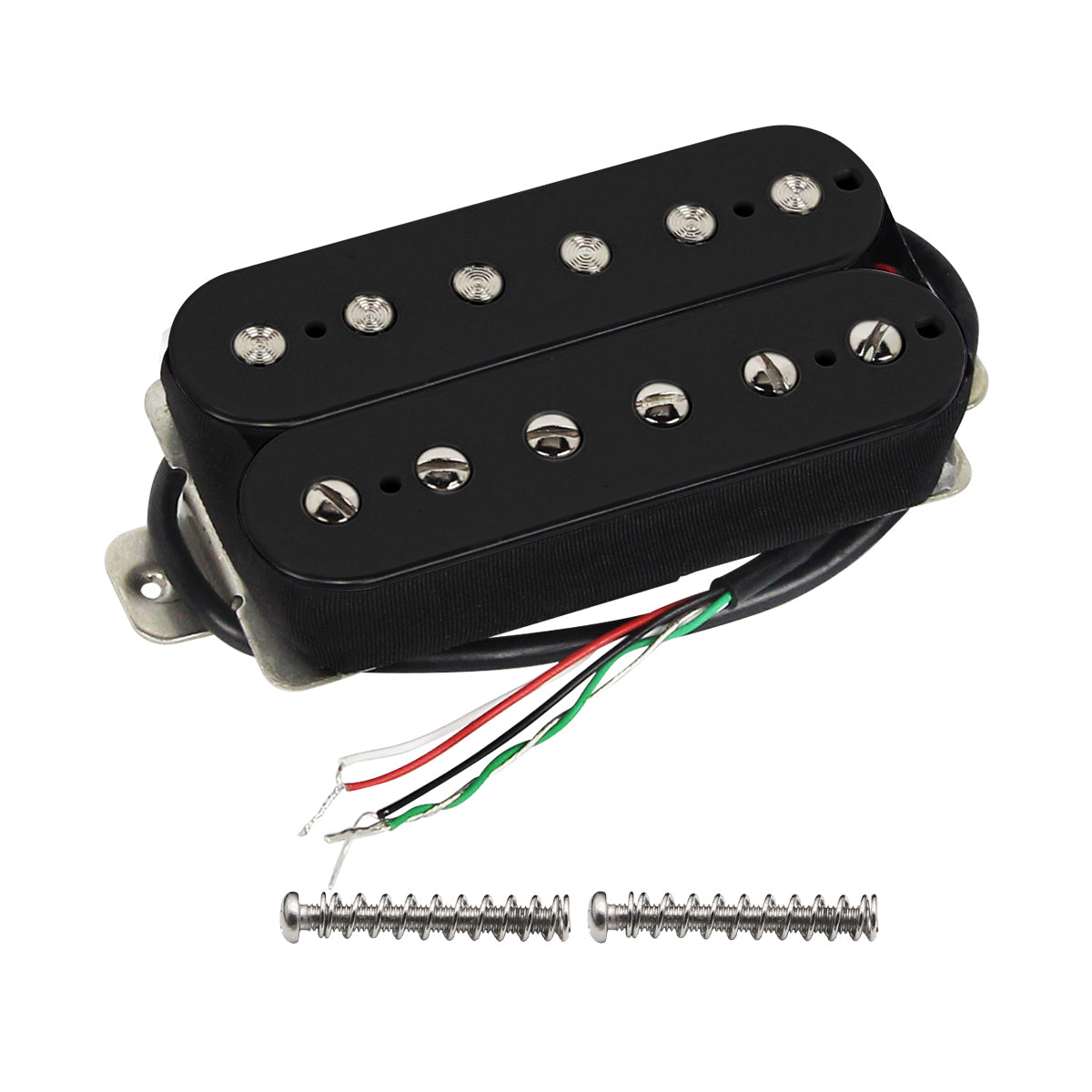 Pastillas Humbucker de doble bobina para guitarra eléctrica FLEOR Alnico 5 para piezas de guitarra eléctrica, 3 colores disponibles