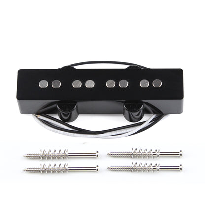 FLEOR Black Open Alnico 5 JB Bass Pickup for 4 Strings Electric Bass