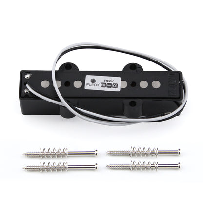 FLEOR Black Open Alnico 5 JB Bass Pickup for 4 Strings Electric Bass