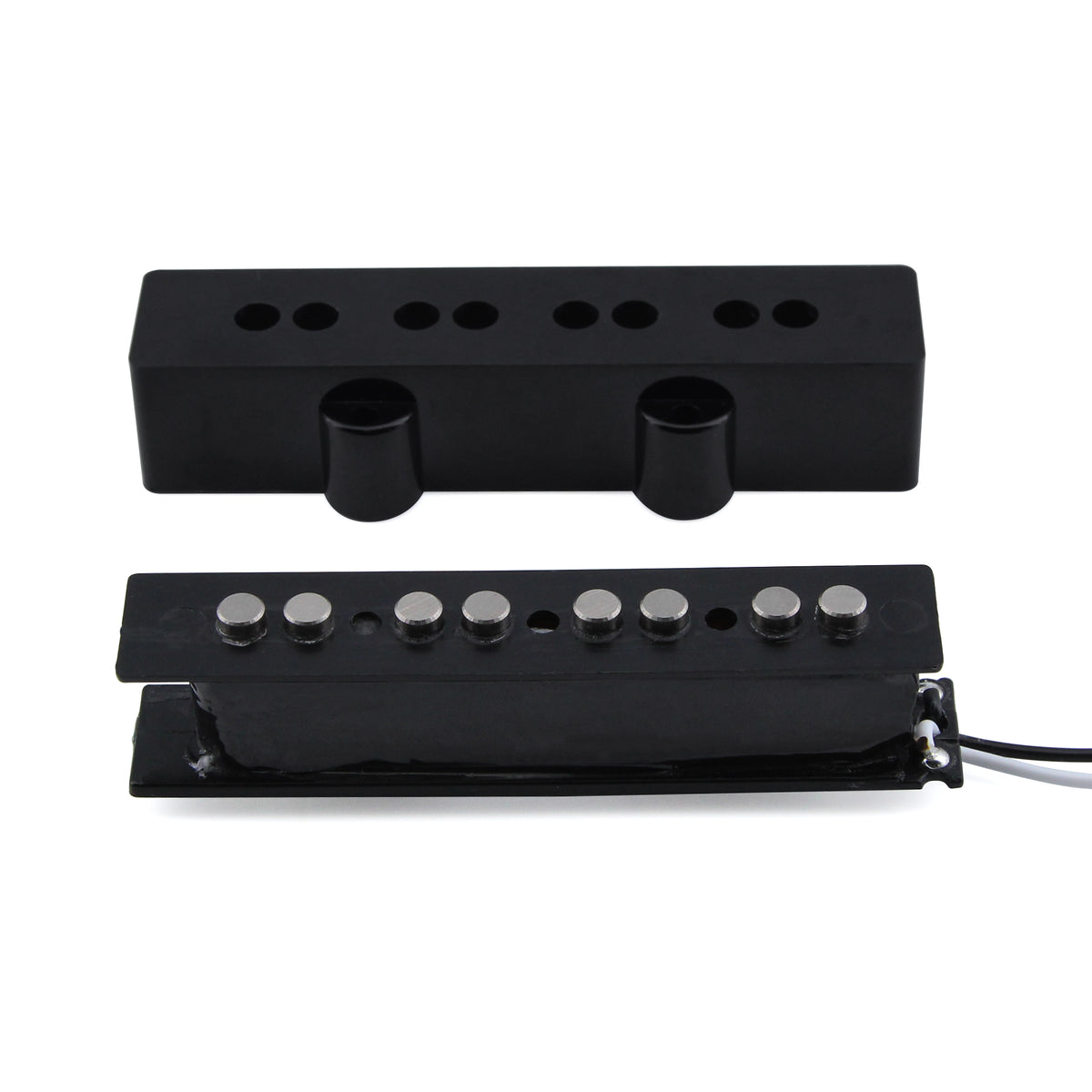 FLEOR Black Open Alnico 5 JB Bass Pickup for 4 Strings Electric Bass