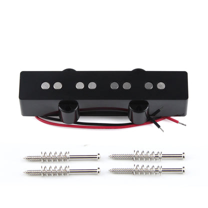 FLEOR Black Open Alnico 5 JB Bass Pickup for 4 Strings Electric Bass