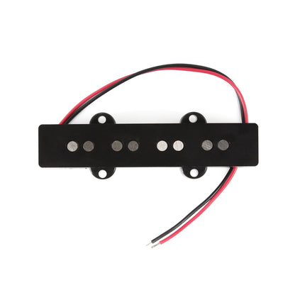 FLEOR Black Open Alnico 5 JB Bass Pickup for 4 Strings Electric Bass