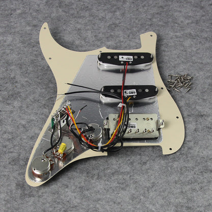 FLEOR Alnico 5 Prewired HSS ST Guitar Pickguard SSH