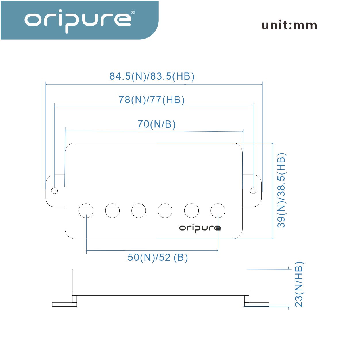 OriPure Alnico 5 Guitar Humbucker Pickup LP Pickup | iknmusic