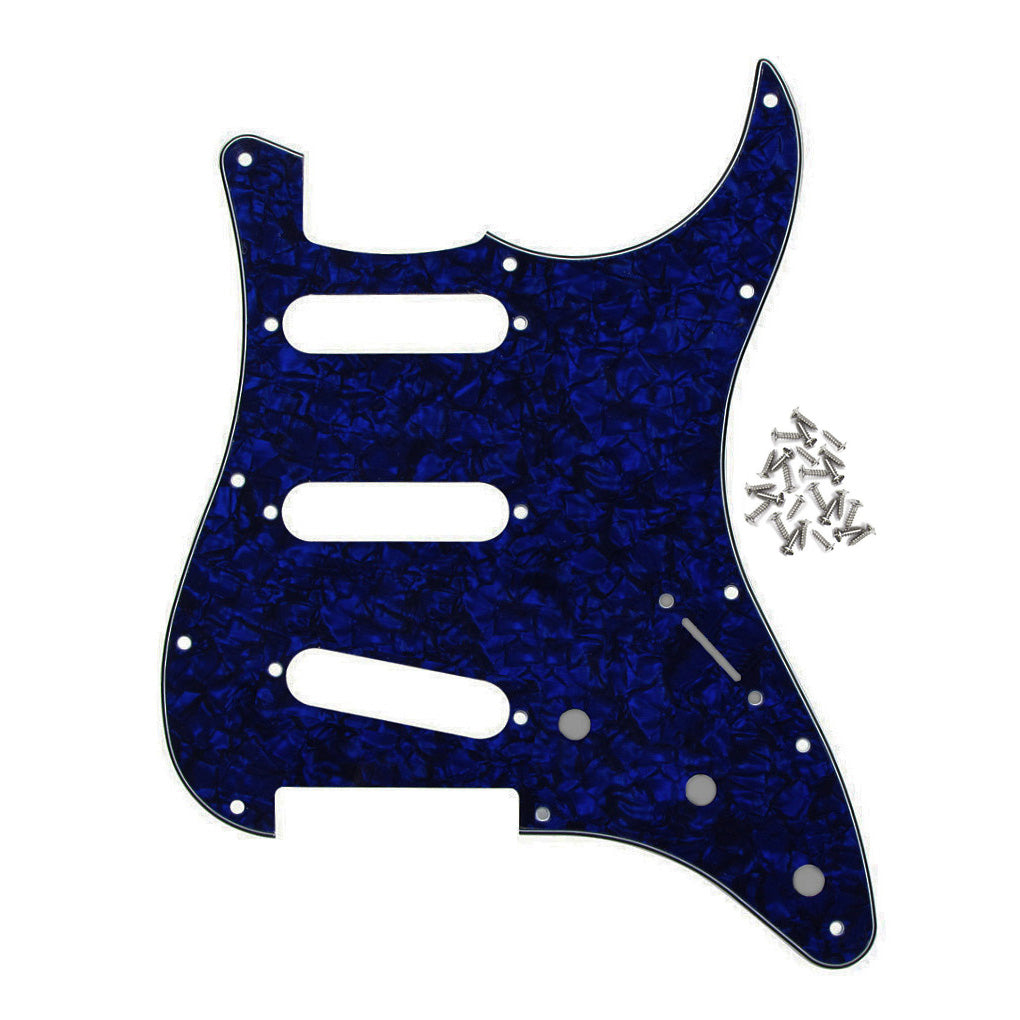 FLEOR 11 Hole Strat SSS Guitar Pickguard | iknmusic