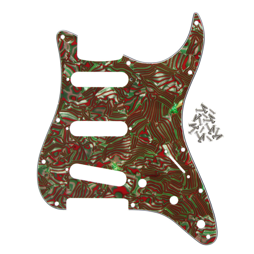 FLEOR 11 Hole Strat SSS Guitar Pickguard | iknmusic