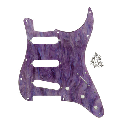 FLEOR 11 Hole Strat SSS Guitar Pickguard | iknmusic