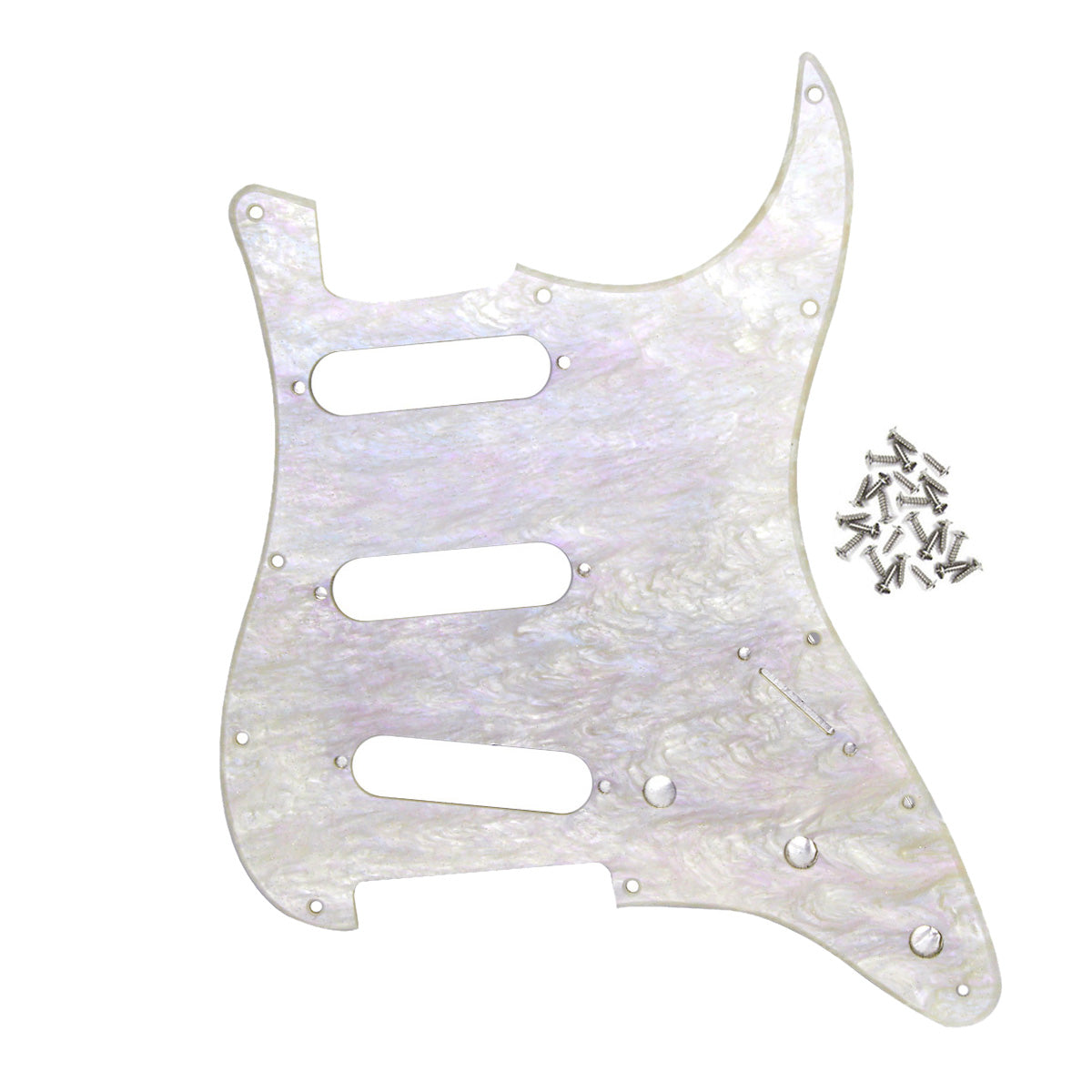 FLEOR 11 Hole Strat SSS Guitar Pickguard | iknmusic