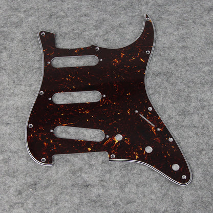 FLEOR 11-Hole ST SSS Guitar Pickguard Scratch Plate with Screws for Mexican/USA Standard Strat Style Guitar